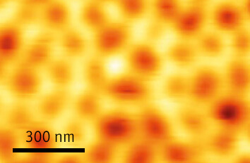 MFM imaging of a Skyrmion lattice made with attoDRY1000 and low temperature atomic force microscope